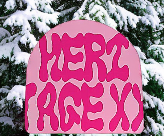 HERITAGE XX Pink Beanie Hat