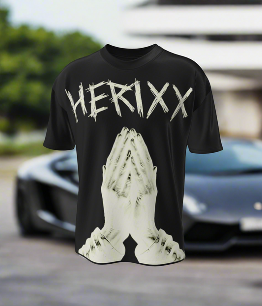 HERITAGE XX PRAYING HANDS BLACK T-Shirt