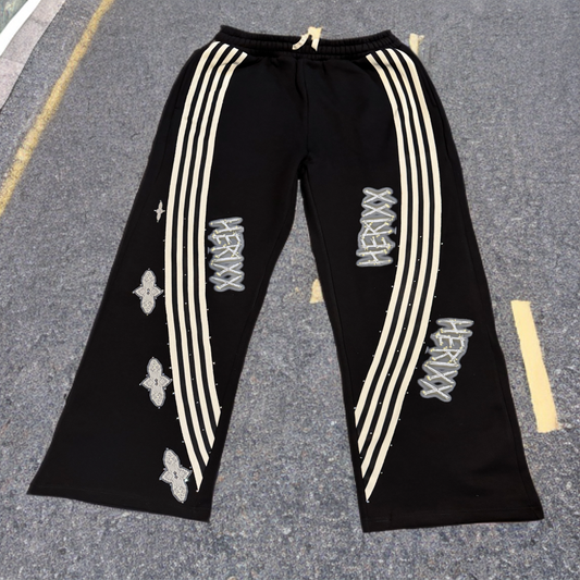 HERITAGE XX SUPER HEAVY PREMIUM BLACK SWEATPANTS